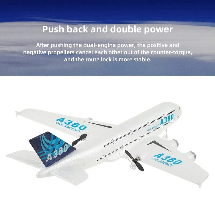 A380 Core – 2 Channel Beginner RC Airliner